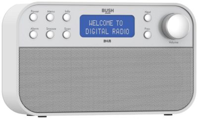 Bush DAB Radio - White/Silver.